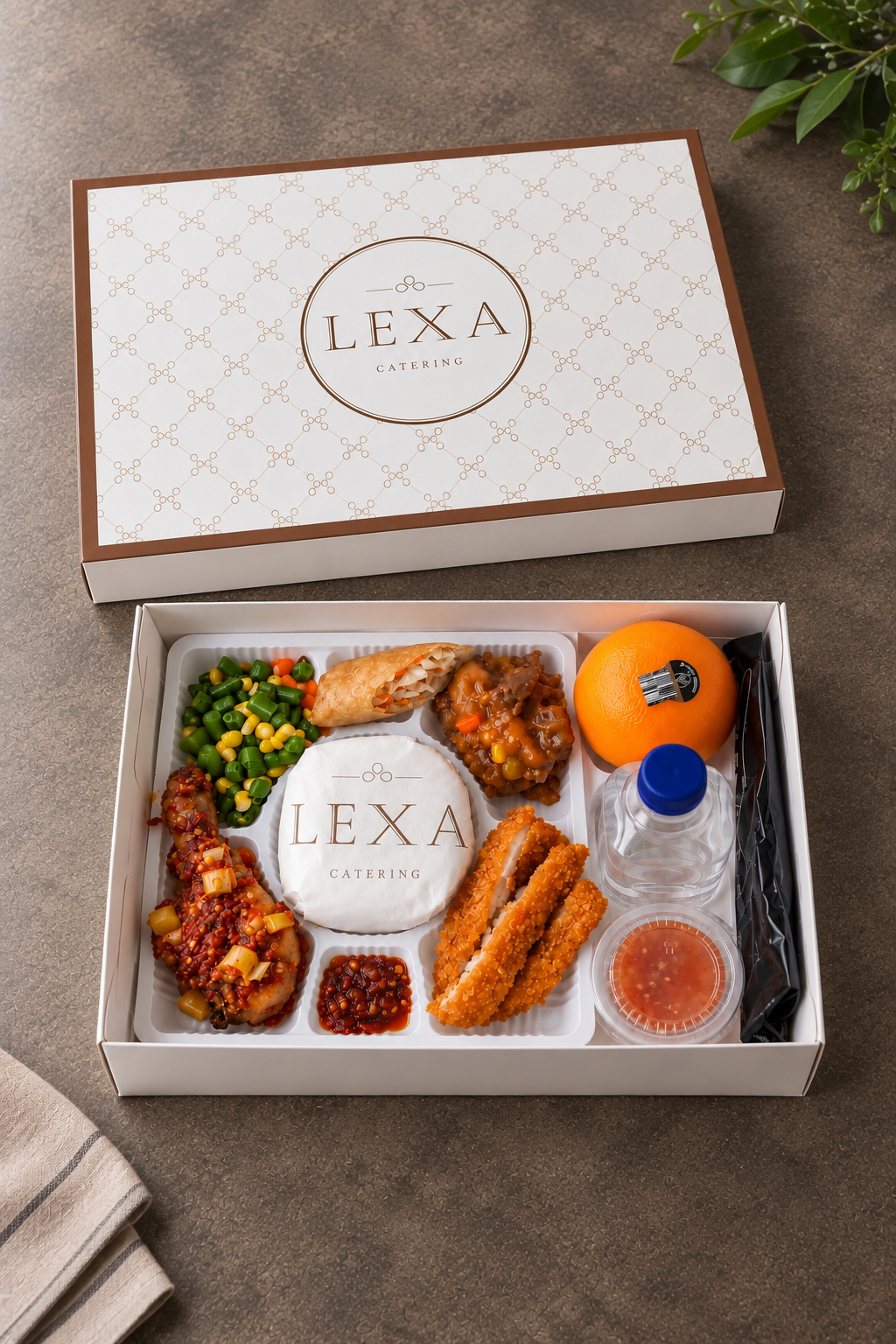 Meal box catering selection