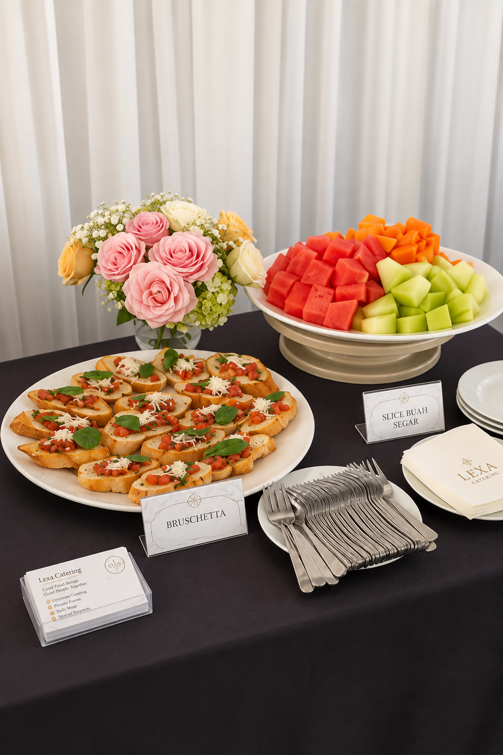 Food stall catering selection